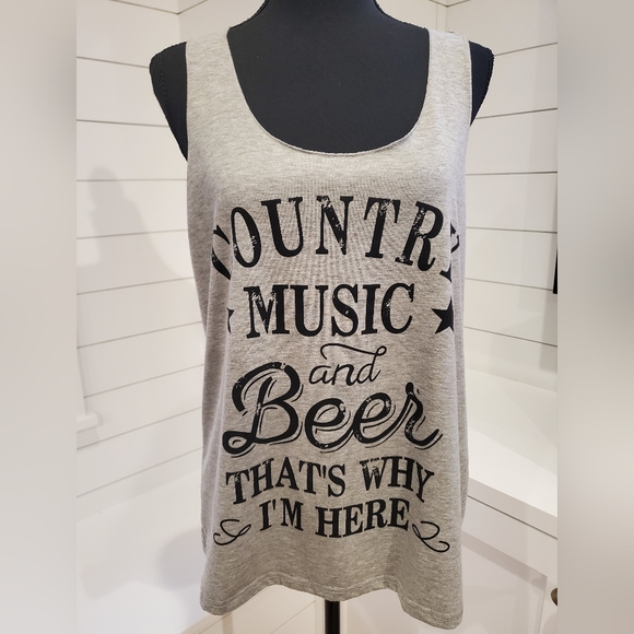 Source Unknown Tops - Graphic tank top gray